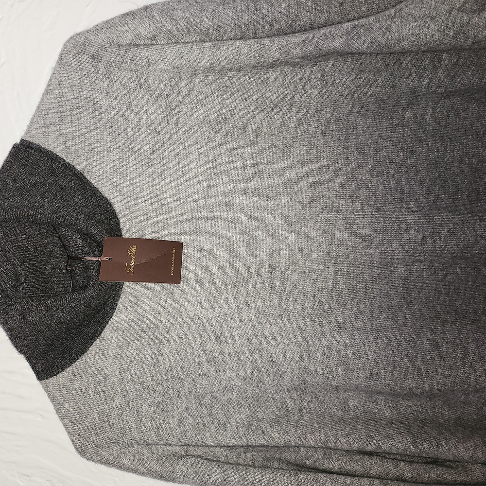 Gray Turtleneck Sweater